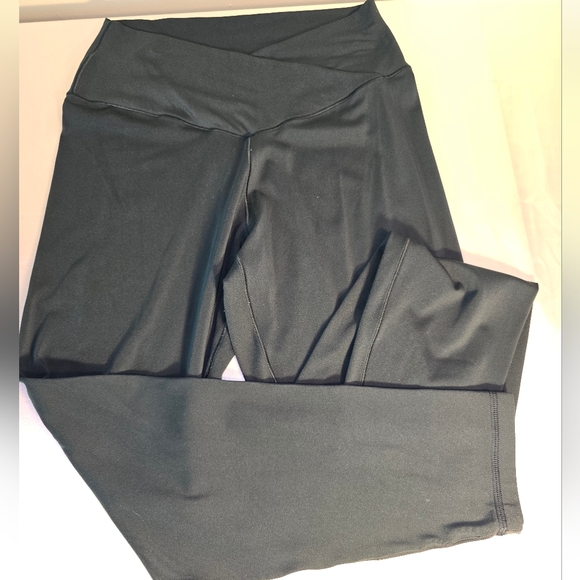 Aerie Forest Green Kids Leggings - Picture 1 of 9
